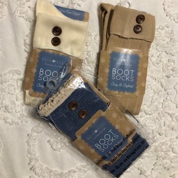 Boot Socks set of 3 - NWT - Picture 1 of 2